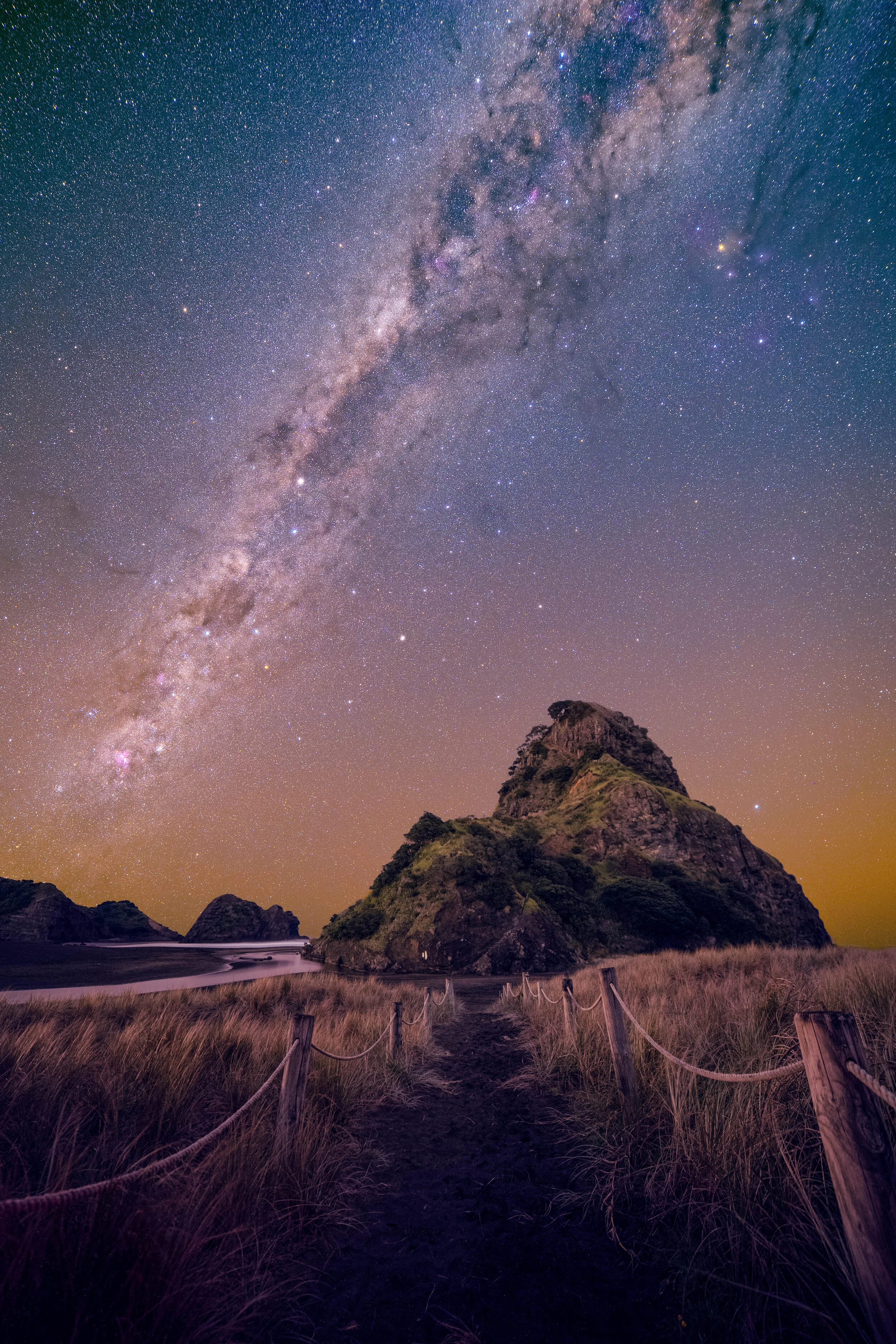 Astrophotography at Piha Beach