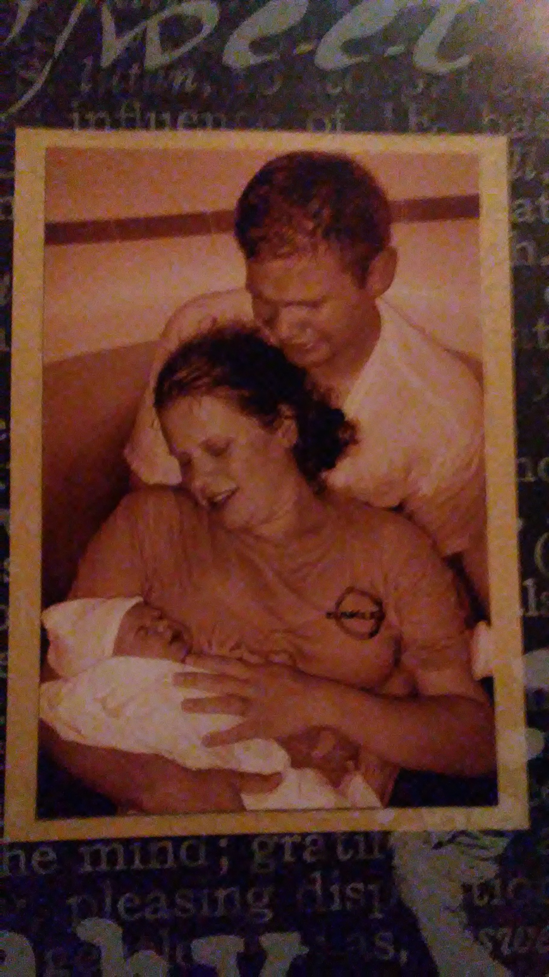 Still in the tub momrents after my first birth