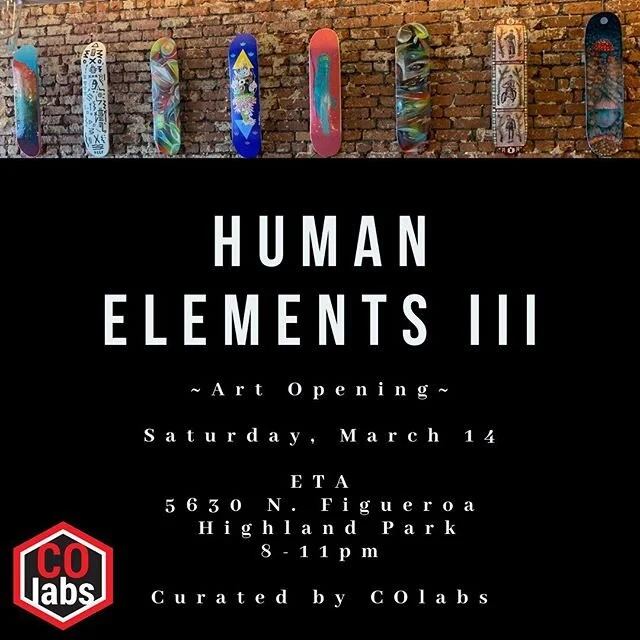 Join us from 8-11pm at ETA @etahlp in Highland Park on Saturday, March 14th for a show featuring the works of @rm.strum, @easeone_tx, @msyellowart, @gloriamuriel, @nur_i, @reef_was_here, @keyatama, and @tarajosu. 
The show opening, curated by @mcgeor