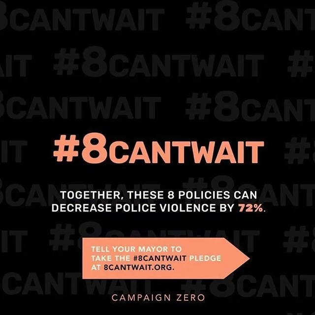 via @cleowade / @campaignzero •
#8cantwait : a list of 8 policies that, when combined, have the power to reduce the police violence that results in death by up to 72% in our cities.
⠀
these policies can be changed immediately - mayors have the p
