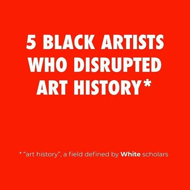 via @curina.co
•
‘black artists have been challenging eurocentric narratives for decades - and it is important to remember that they have been doing so through ways of presentation that were considered “disruptive” at the time.