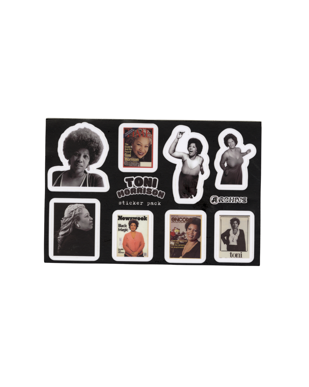 Toni Morrison sticker sheets