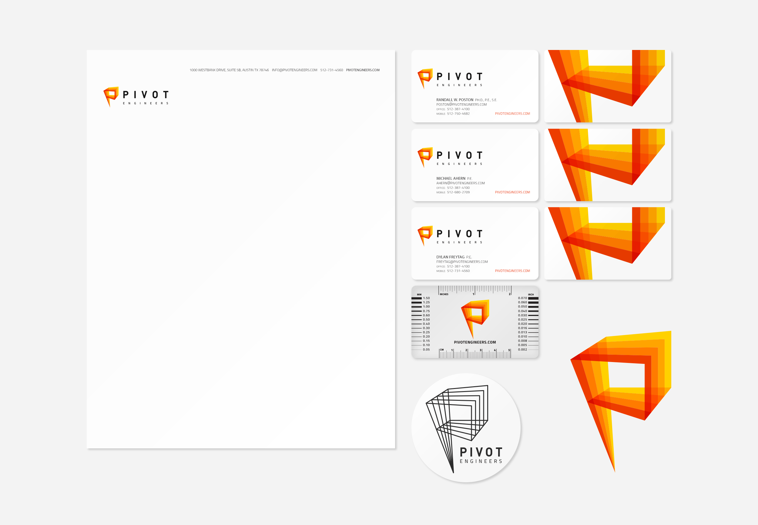 Business collateral for Pivot Engineers