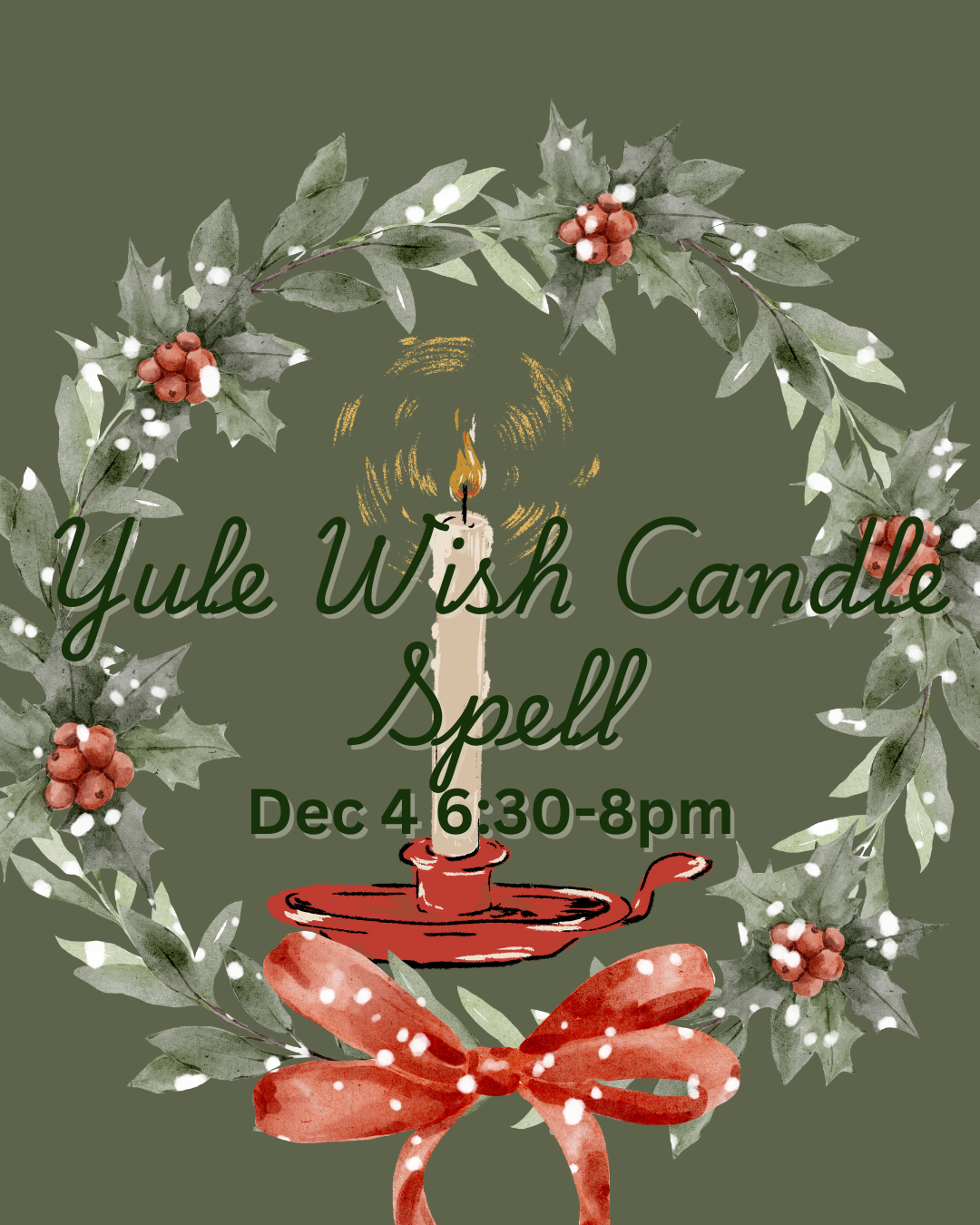 Yule Wish Candle Spell