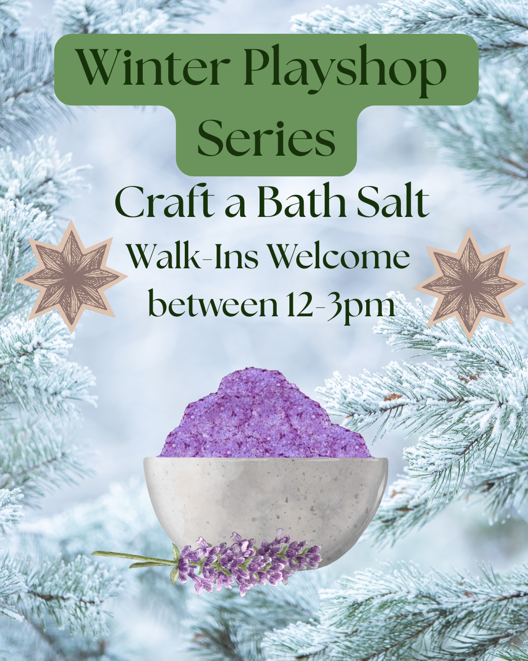 Winter Playshop Series: Craft a Bath Salt