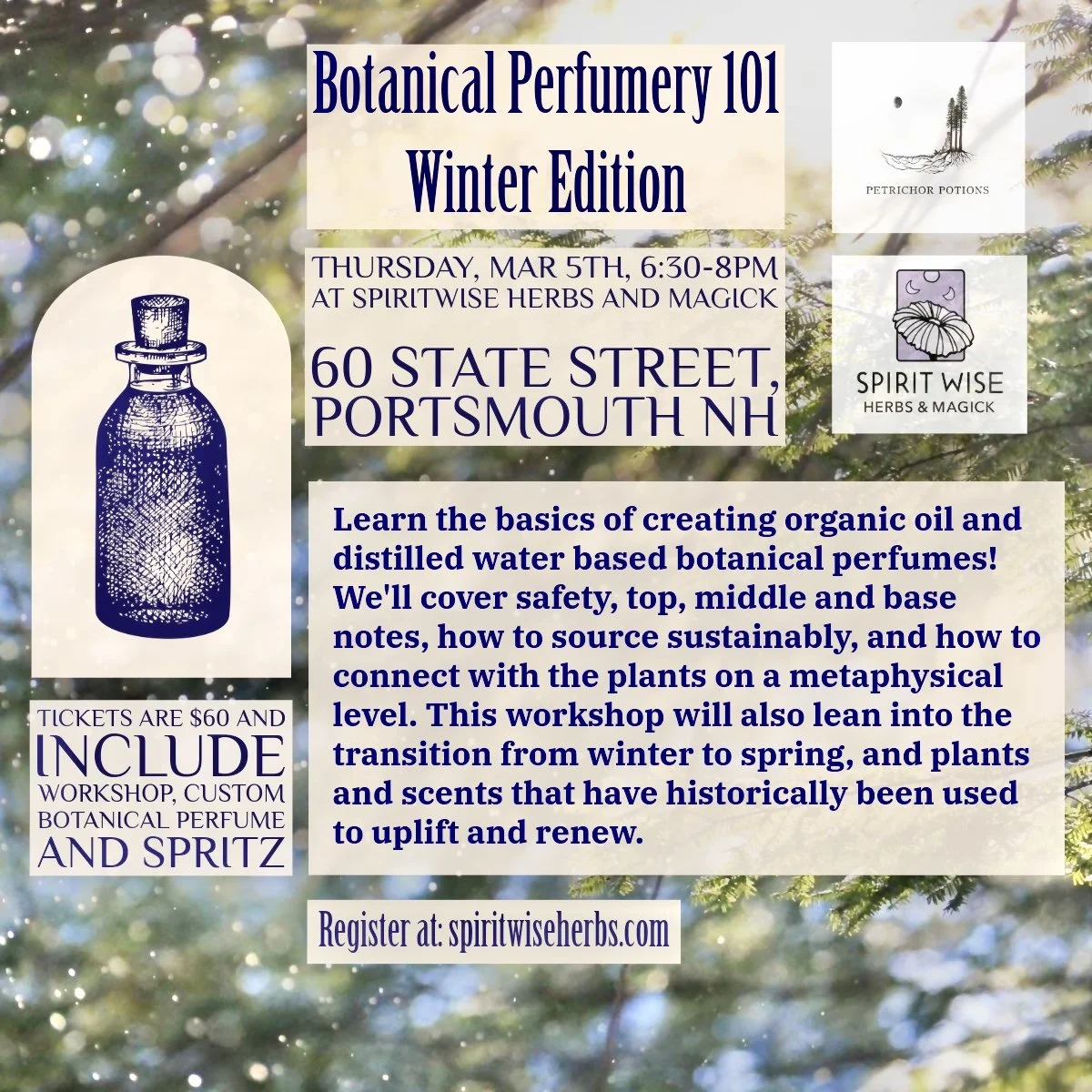  Botanical Perfumery 101 {Winter Edition} with Petrichor Potions