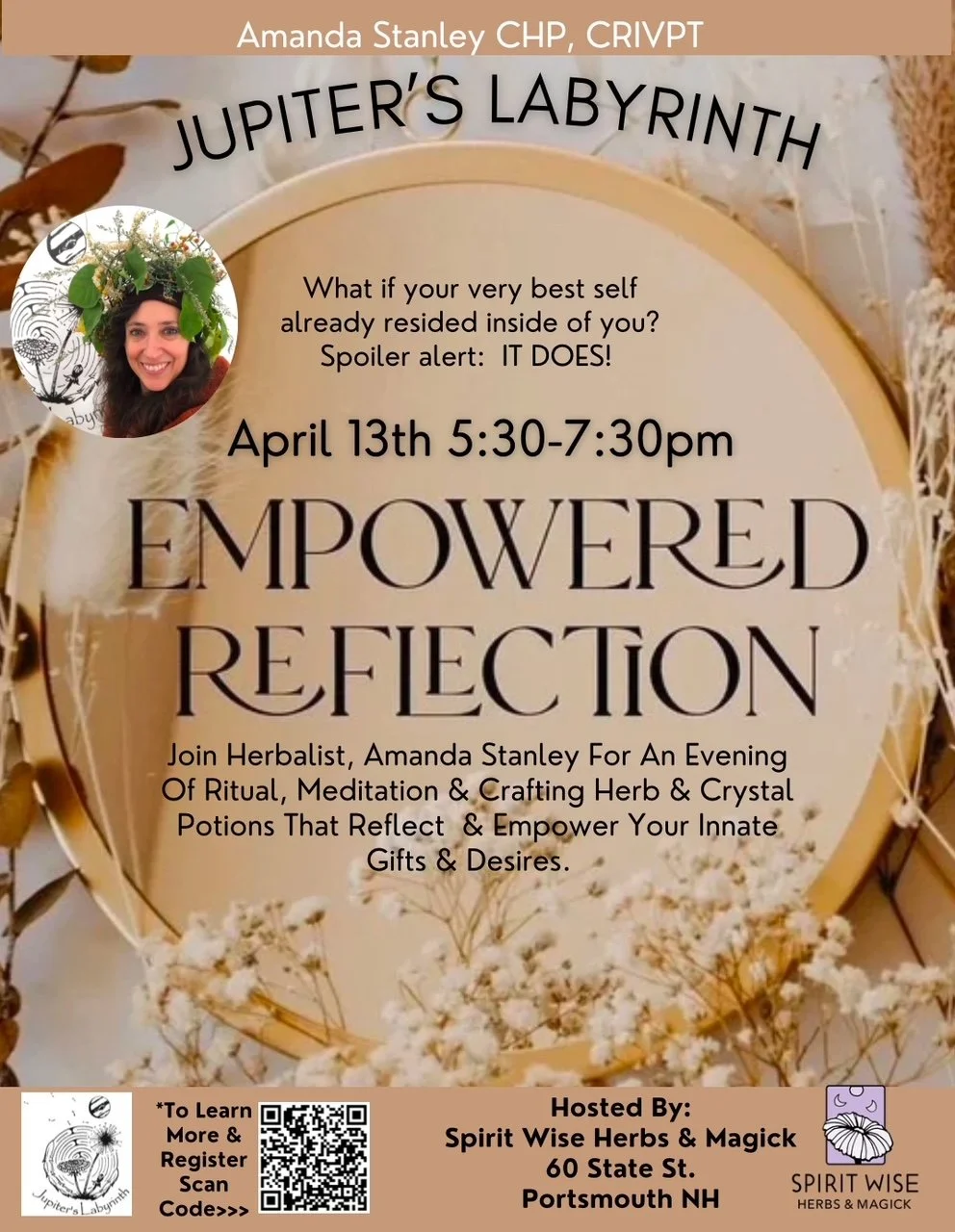 Empowered Reflection with Jupiter's Labyrinth