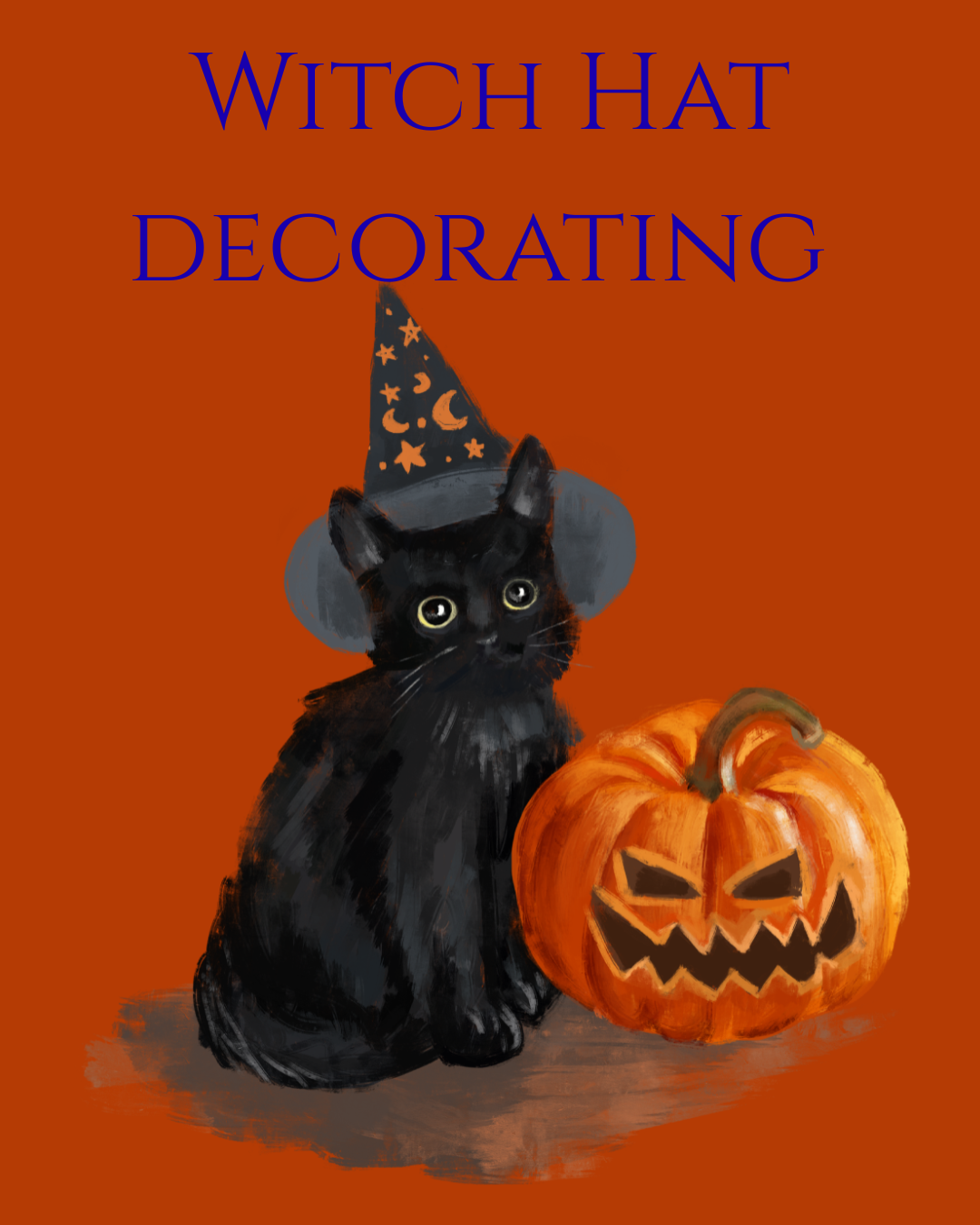 Witch Hat Decorating for Samhain