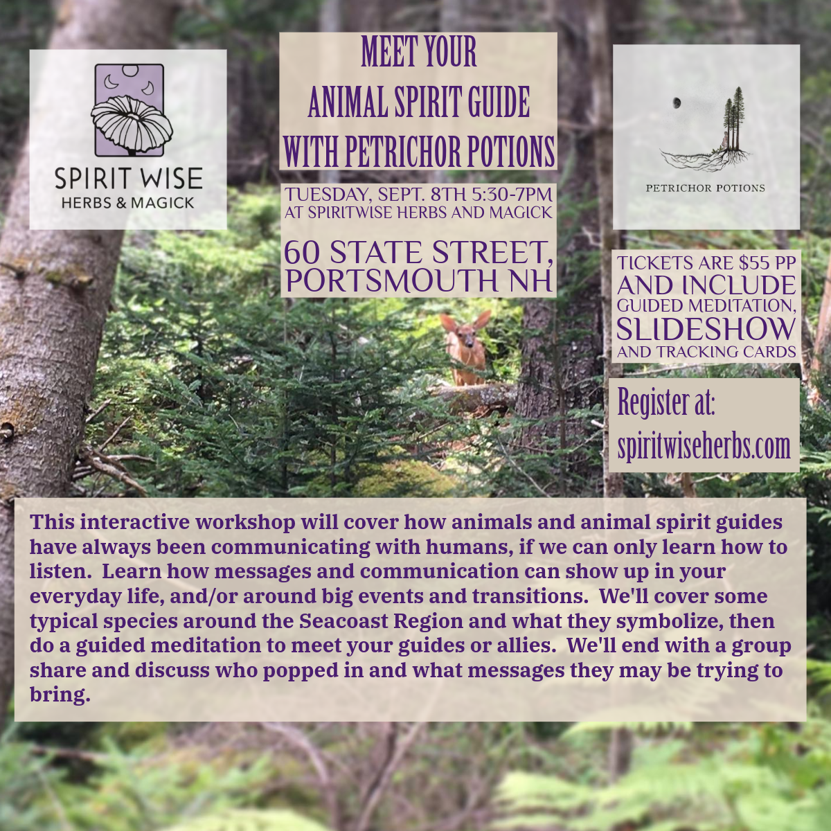 Meet Your Animal Spirit Guide with Petrichor Potions