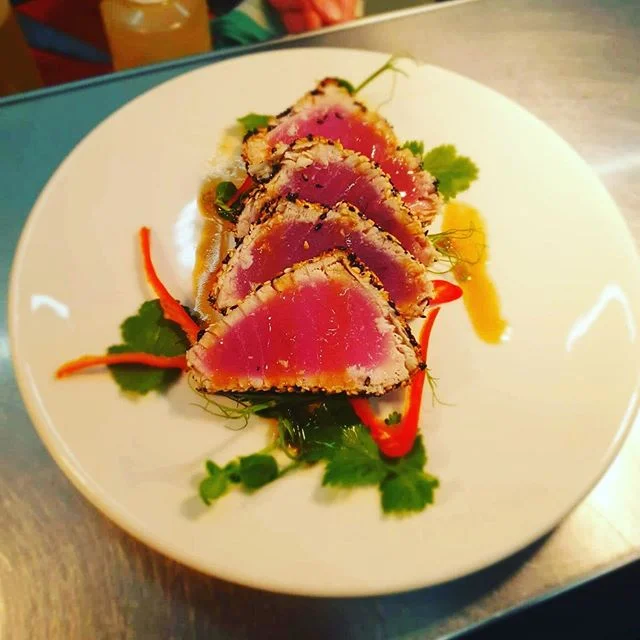 Our Fish of the Day! Asian Seared Tuna steak. Come in and give it a try! It won’t be here forever... 👌👌