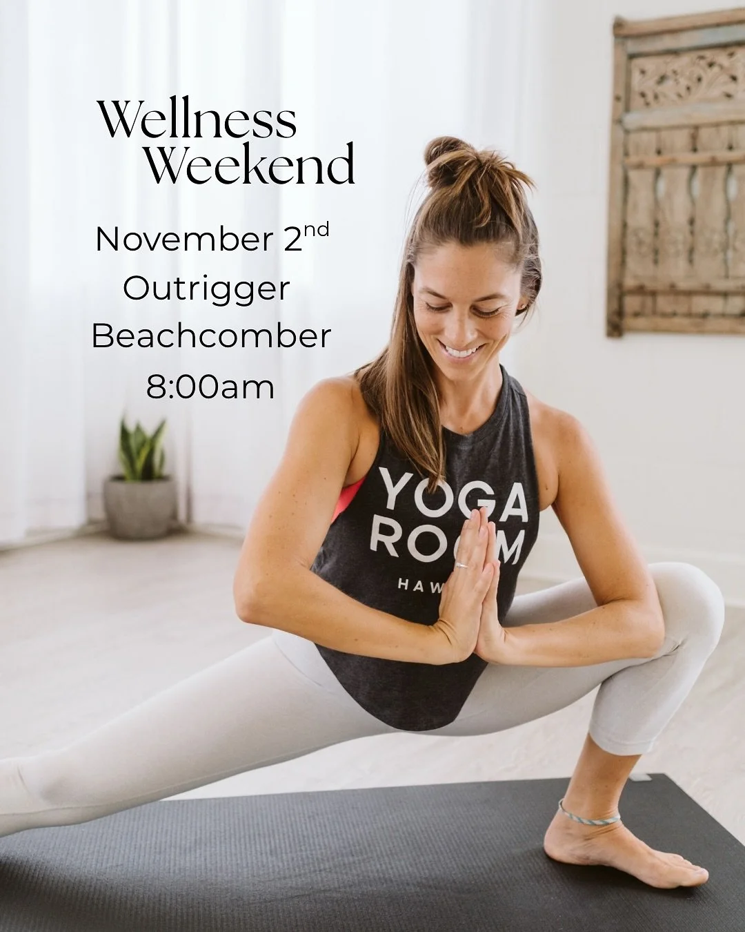 Join me poolside on Sunday, November 2nd at 8:00am for a vinyasa yoga class at the @waikikibeachcomber.

This super fun wellness weekend is hosted by @hawaiian_aroma_caffe and sponsored by @lululemon 

If you want to take advantage of the whole welln