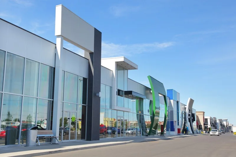Modern commercial property factory