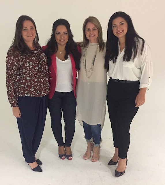 From left to right- Elisa Hernández, Zulema Arroyo Farley, Deborah Rodriguez and Isabel Fernandez, Artz Cure Sarcoma™ Foundation Puerto Rico Relief Effort volunteers on the ground.