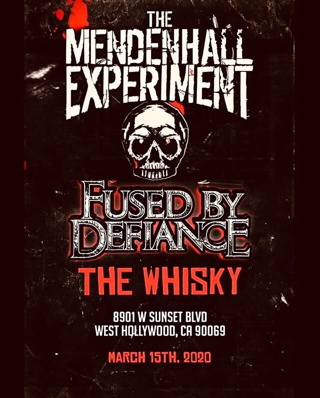 We&rsquo;ll be taking over the Whisky Sunday March 15th!  Get Your Tix from The Whisky ASAP @monstermusic @emgpickups @officialibanezguitars @peaveyelectronics