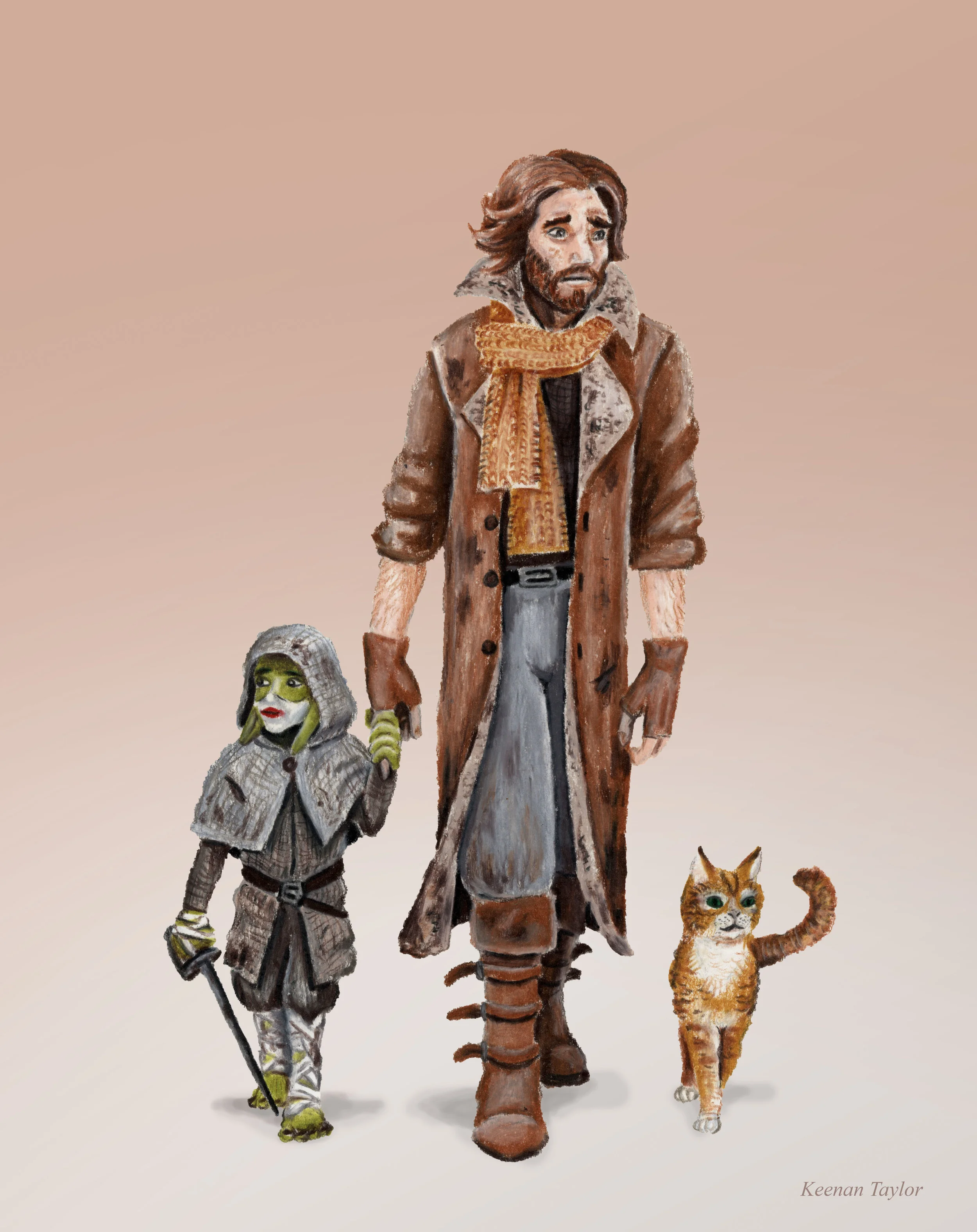 Nott, Caleb Widogast, and Frumpkin Fanart