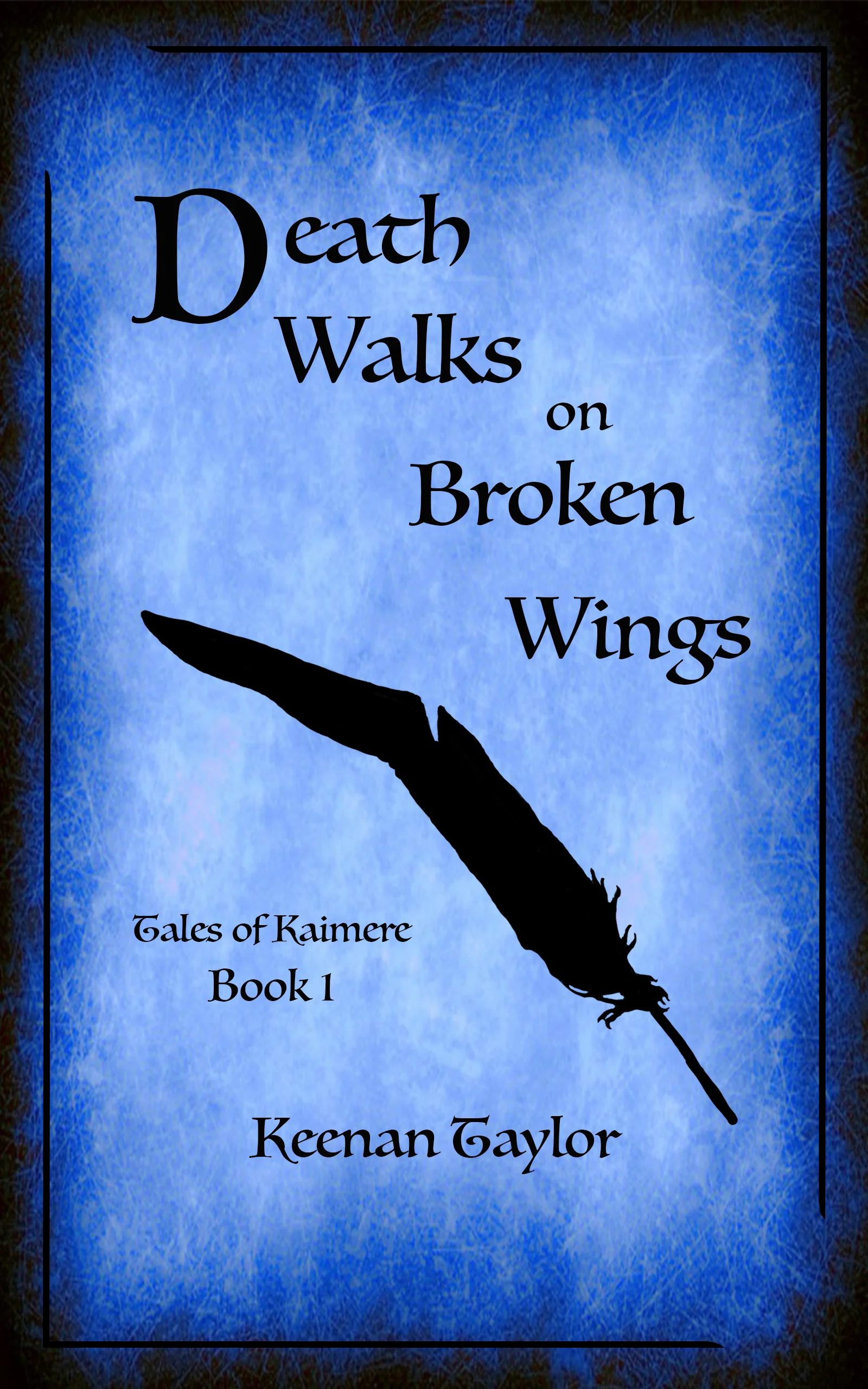 The cover for my first short story, Death Walks on Broken Wings: "A ravenous and sadistic creature named Vaskalamaldus the Raven King has taken to rampaging through the Qajarith forest country. As Qajar is tied up in a long, brutal war, the Senate cannot spare forces to deal with a beast in the rural towns in the far north. The monster is unchecked. Now he kills for pleasure. Tsingus the Carpenter lost his family to the latest attack. Revenge consumes his thoughts. Hope for retribution comes in an unlikely ally, and Tsingus joins several other loggers in a desperate quest: end the reign of the Raven King." Cheers, folks! -Keenan