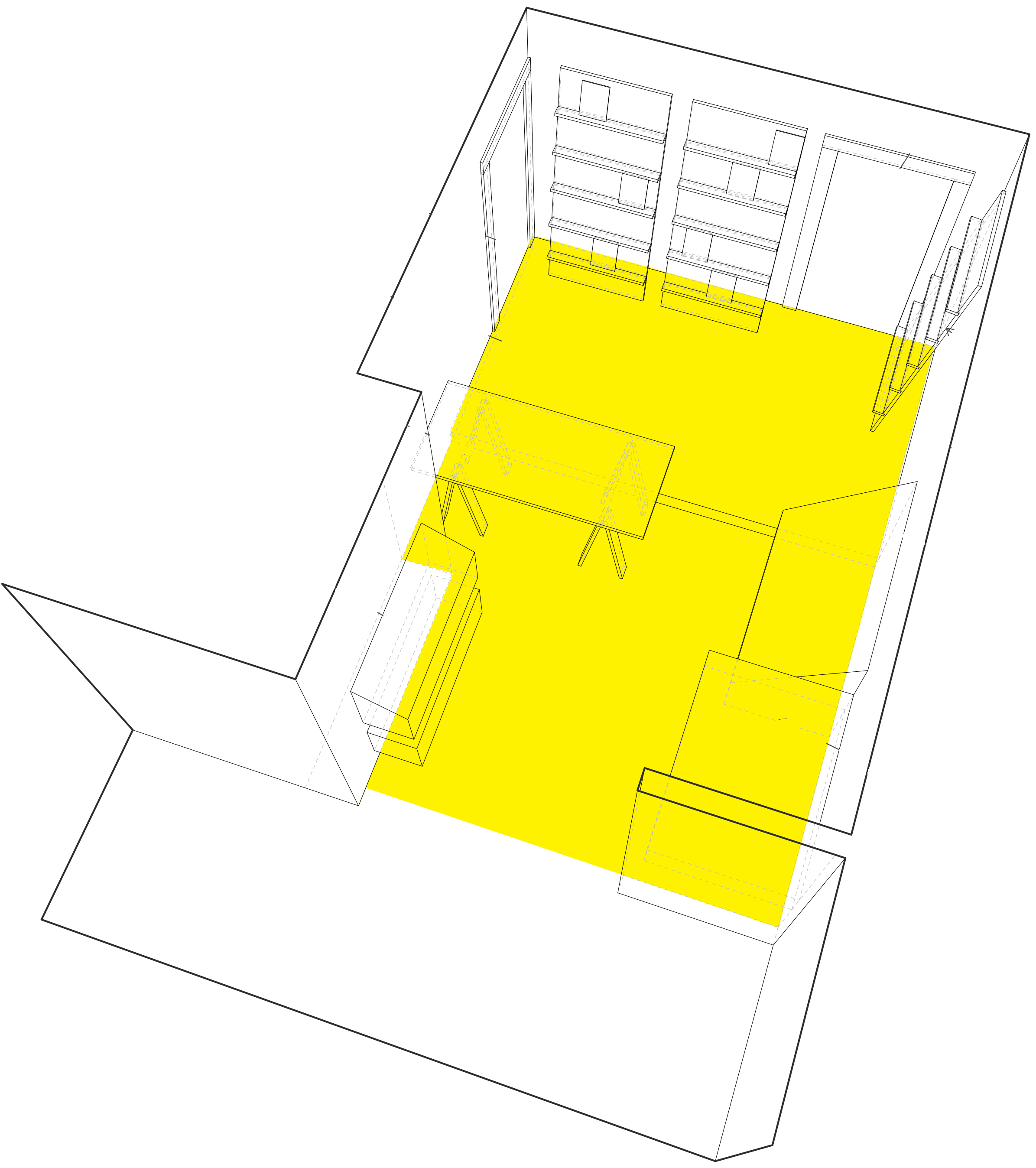 Overhead Layout of Previous Location