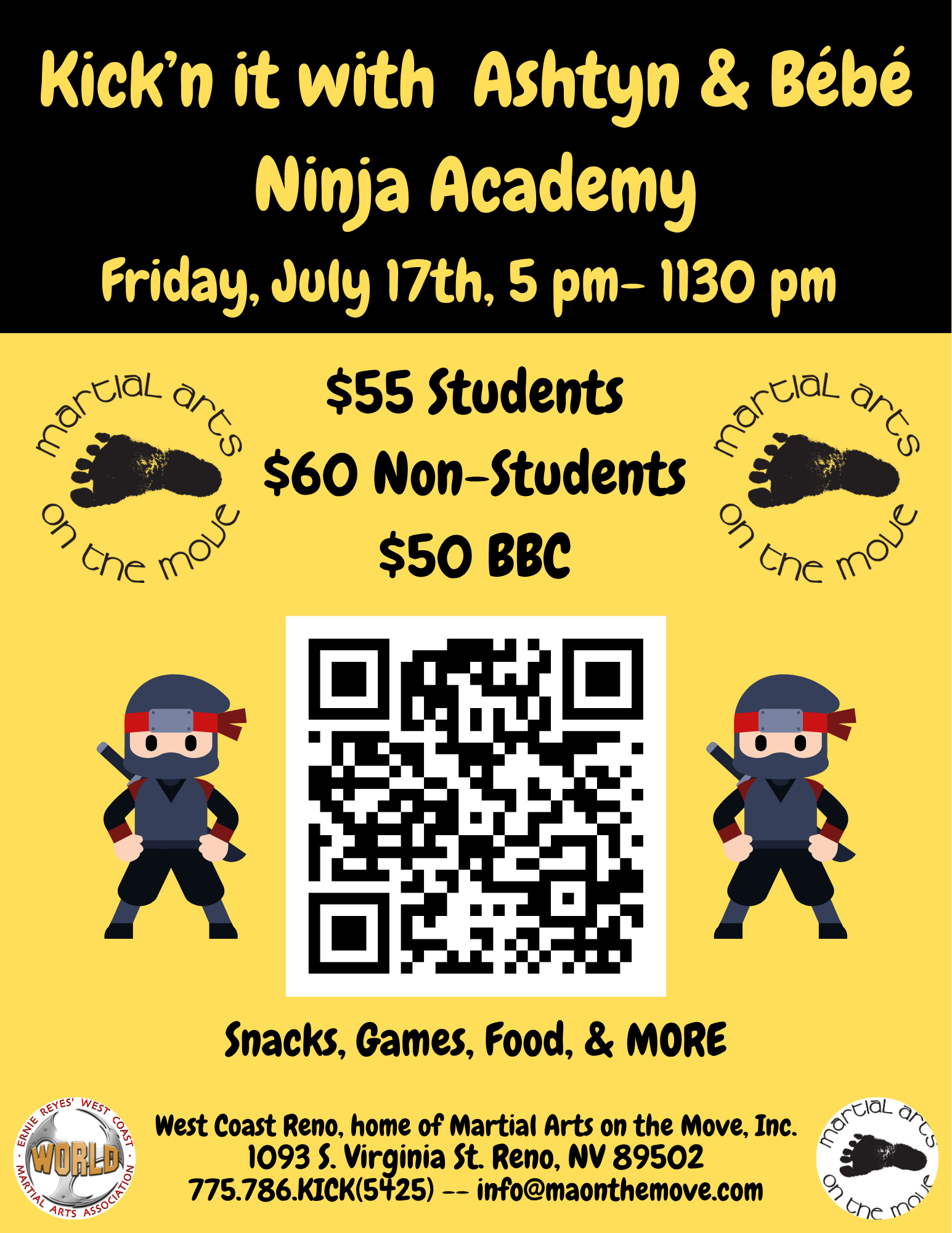 Ninja Academy PARENTS' NIGHT OUT
