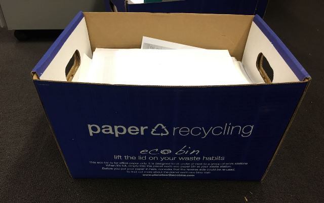  The boxes quickly fill with paper… 