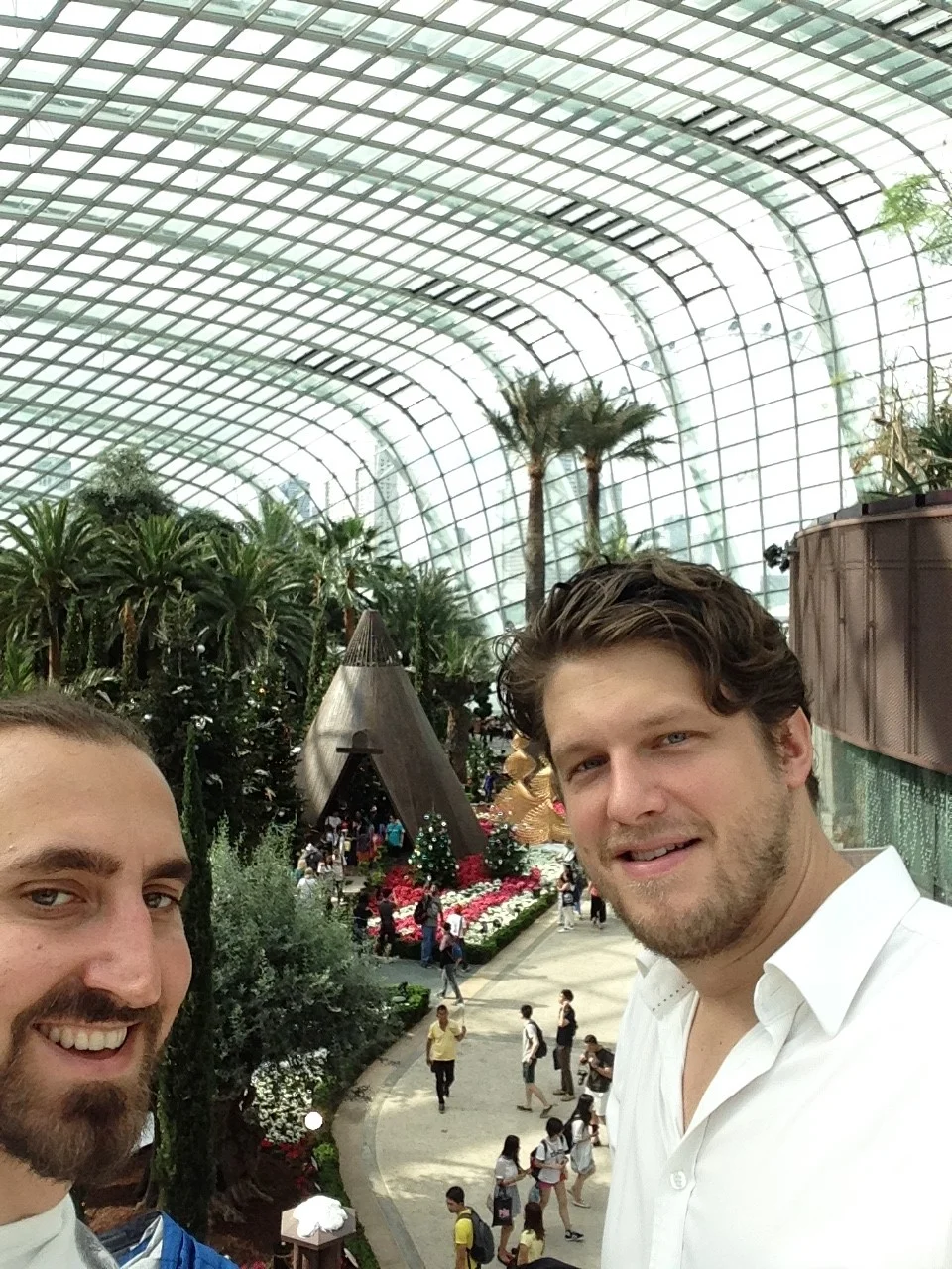  Energy Conservation engineers Max Brownstein and Jens Mozer enjoying the sights of Singapore 