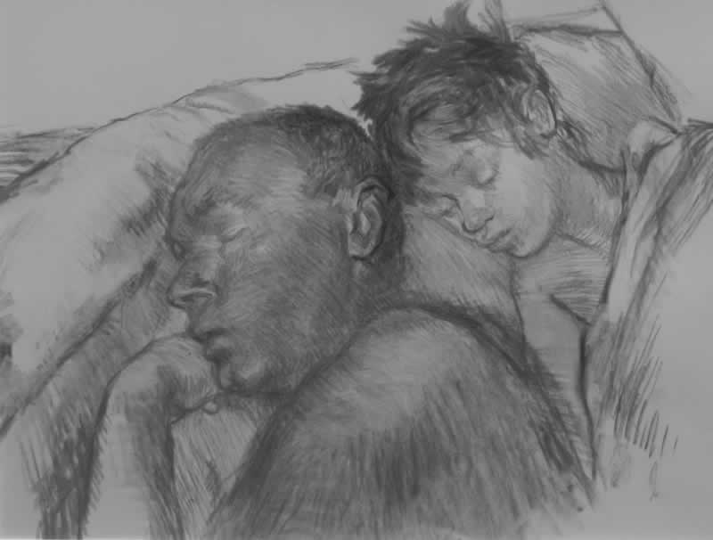 Partial View Of Father And Son Drawing In Sketchbook With Pencils, Blurred  Foreground Stock Photo, Picture and Royalty Free Image. Image 166526829.