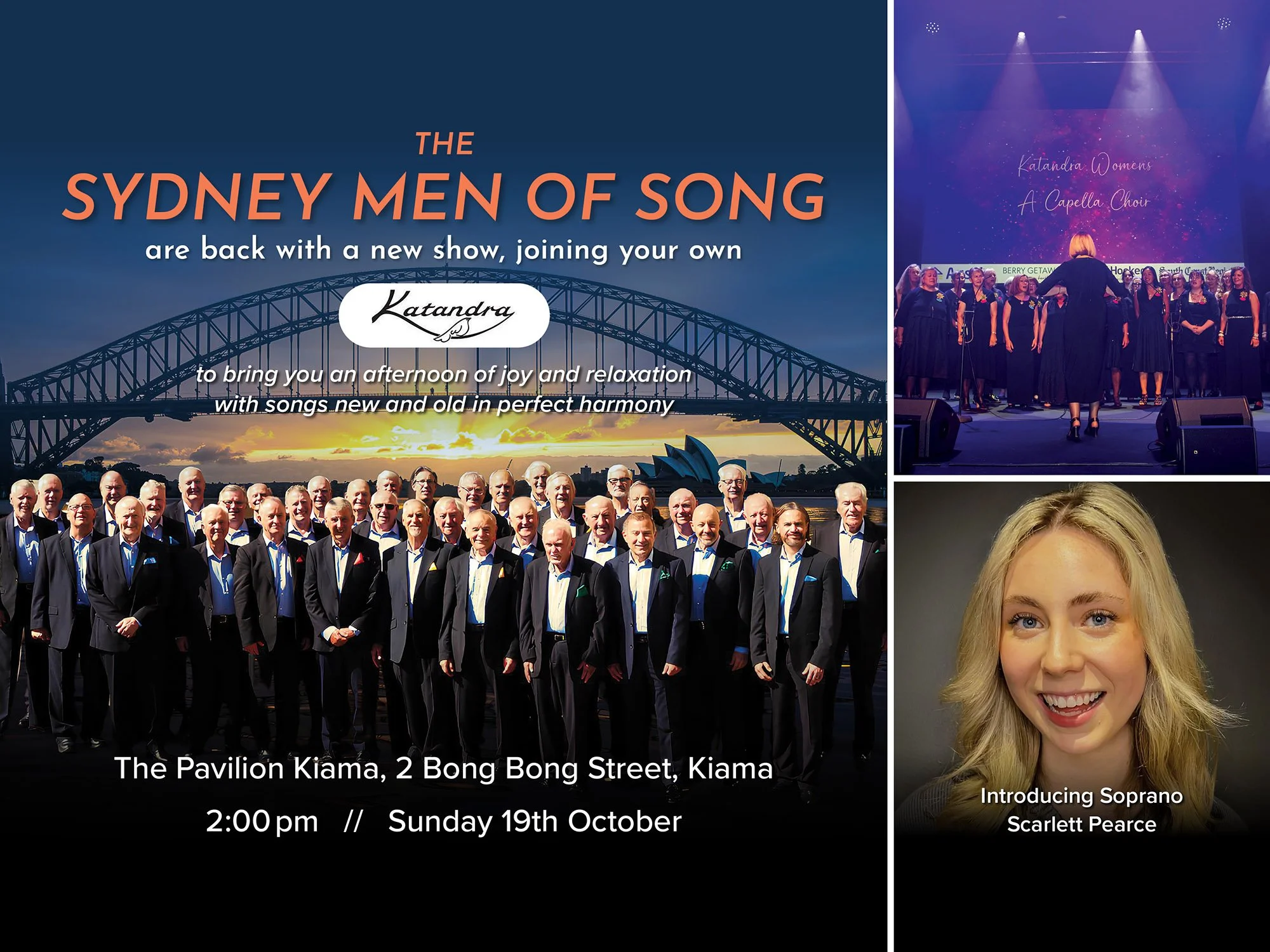A concert in conjunction with the Katandra Womens A Cappella Choir