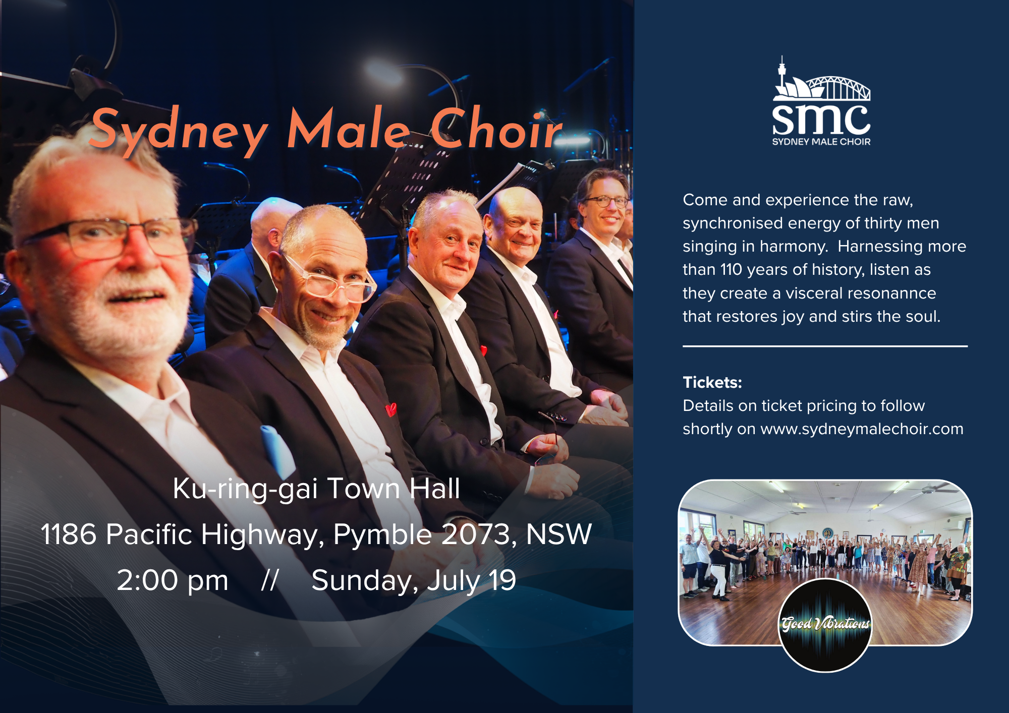 A concert for the people of Pymble on the Upper North Shore and surrounding districts
