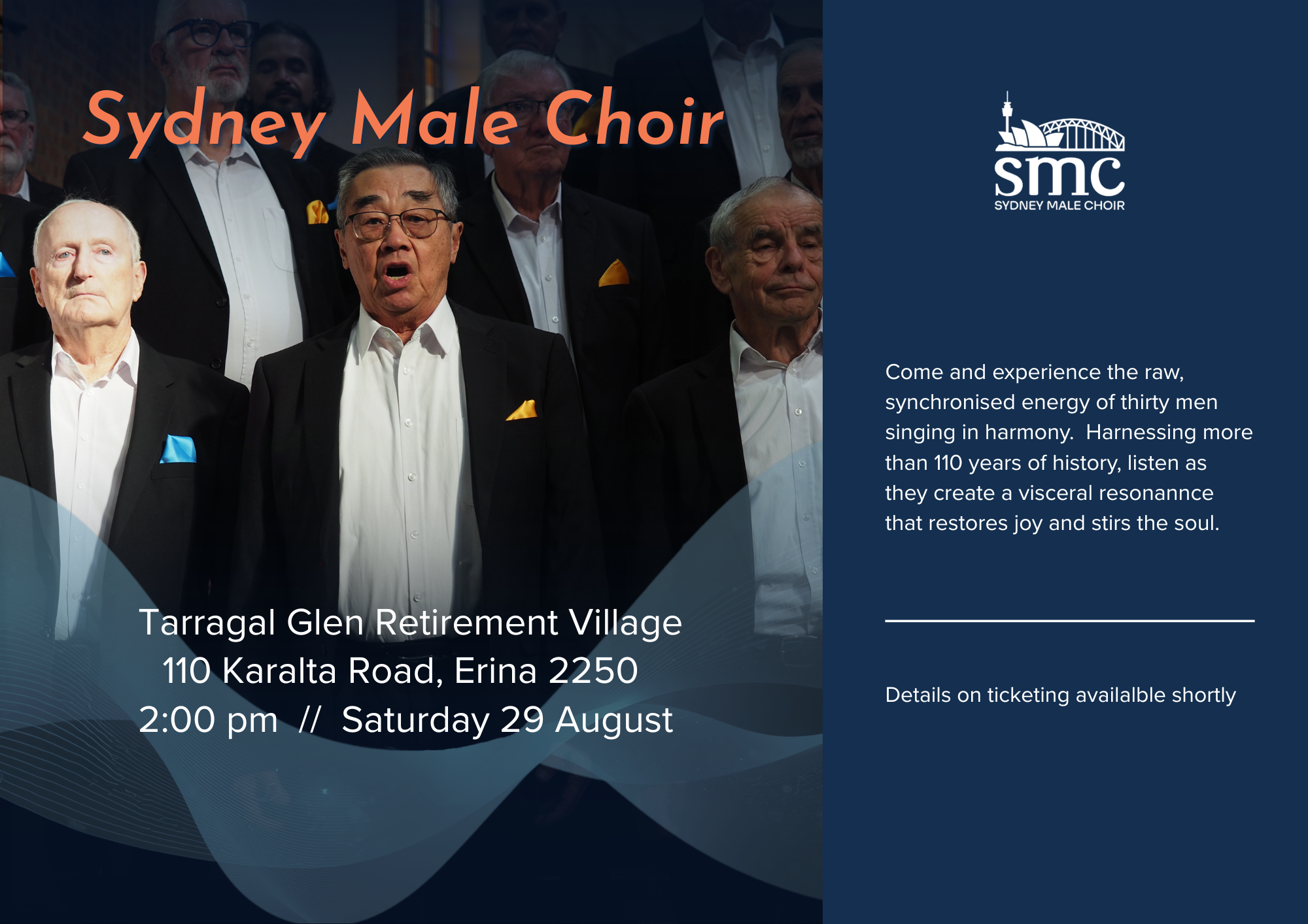 A concert at Tarragal Glen Retirement Village