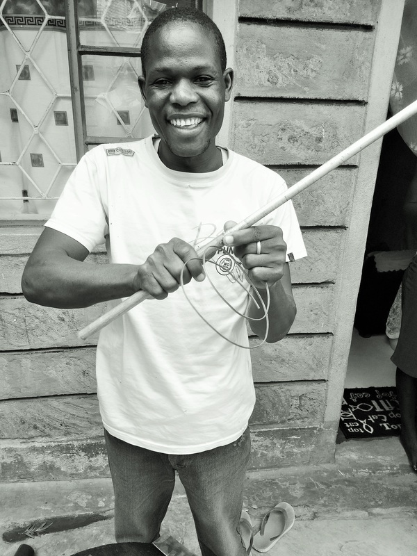 Elijah from Nairobi, Kenya, made my beautiful Askari Bone Bangle (see images below). Read more about Elijah here.