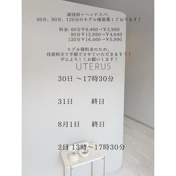 モデル様期間が今週までです！！