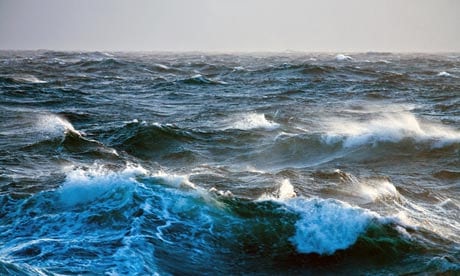 As an oceanographer at sea you are surrounded by your discipline. It transports you, chucks spray in your face and generally rocks your world. Photograph: Alamy