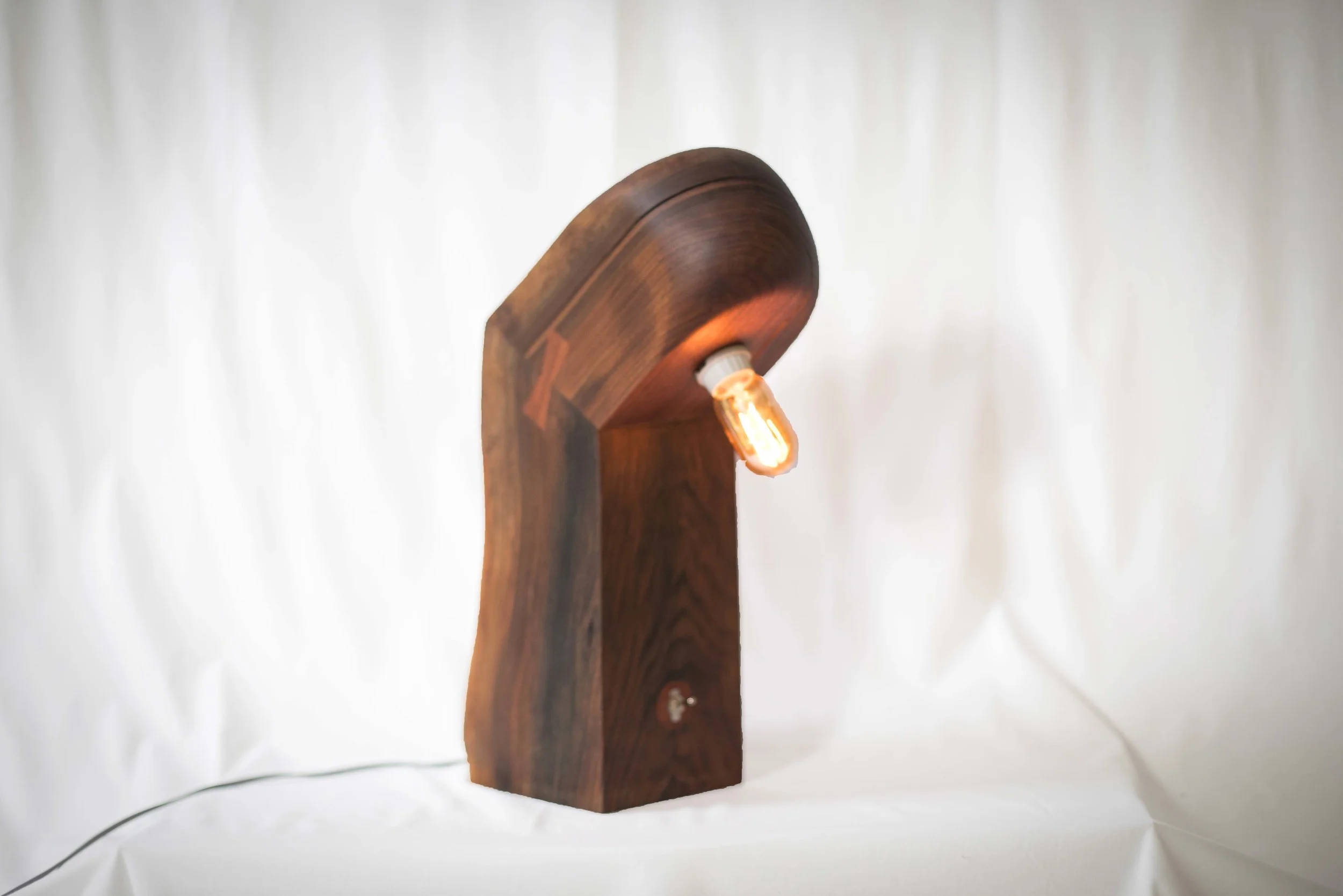 Walnut Table Lamp 