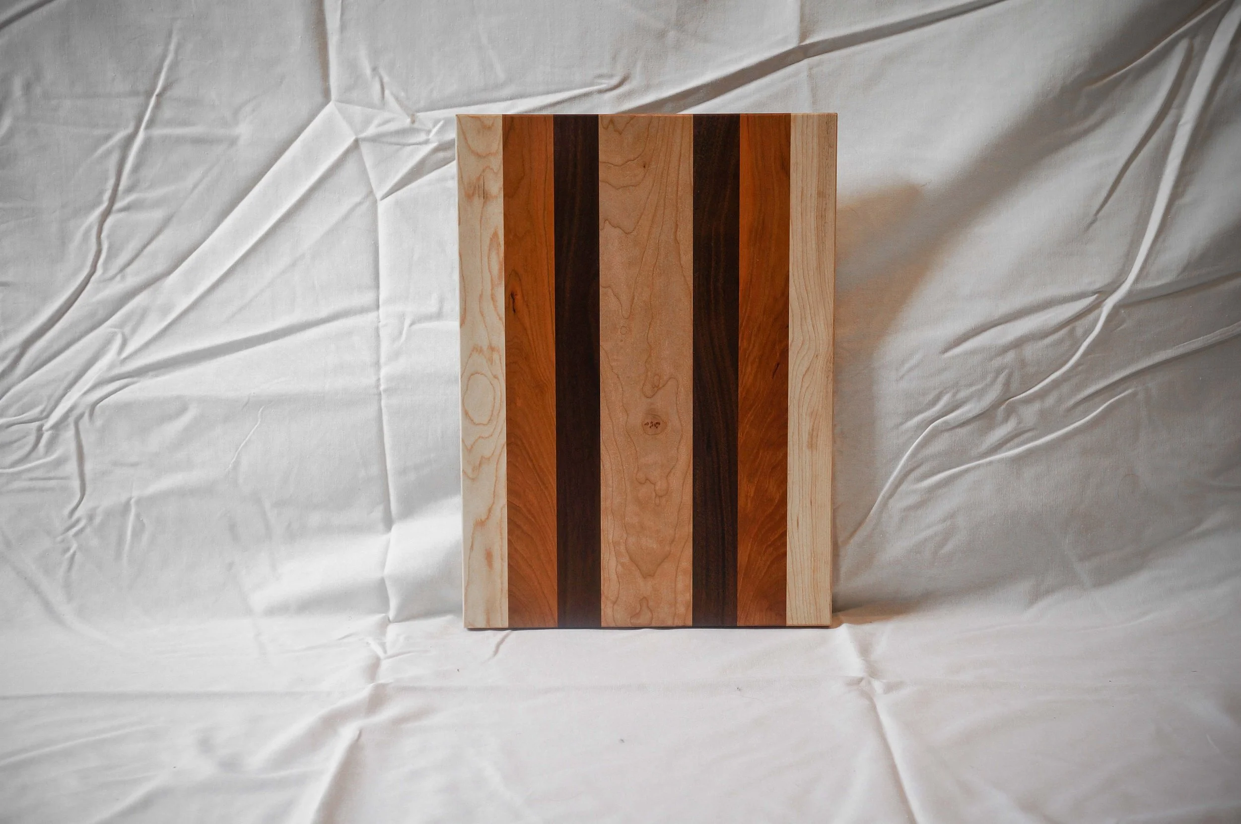 Qulited Maple, Walnut &amp; Cherry Cuttingboard