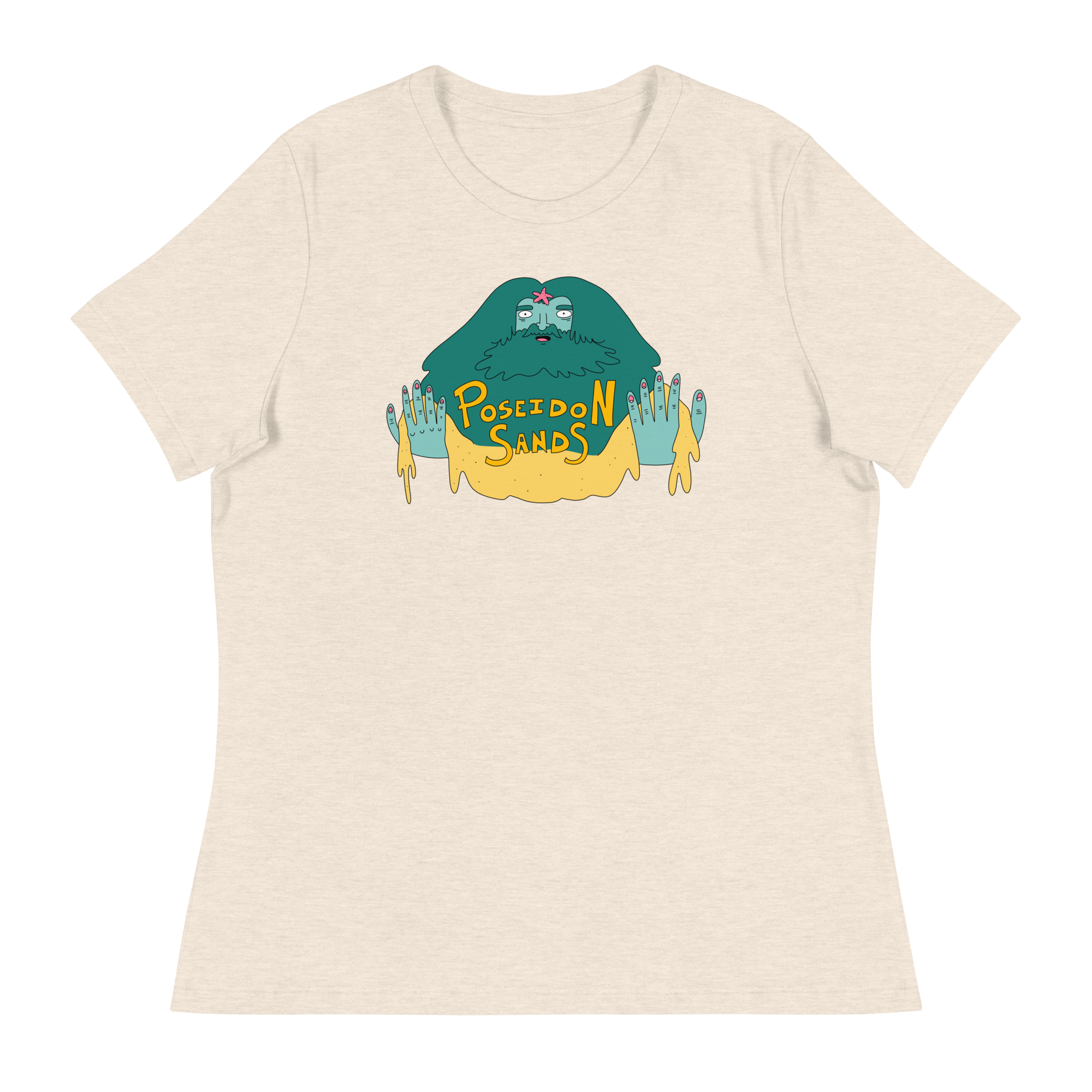 womens-relaxed-t-shirt-heather-prism-natural-front-63620a2e9acdf.png