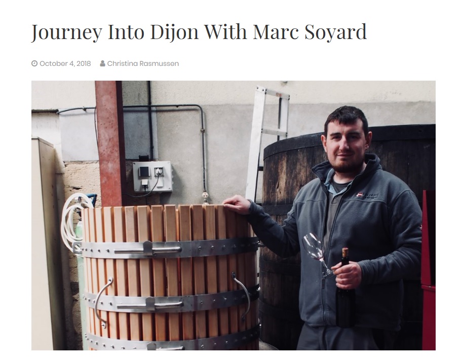 In Dijon vineyards with Marc Soyard