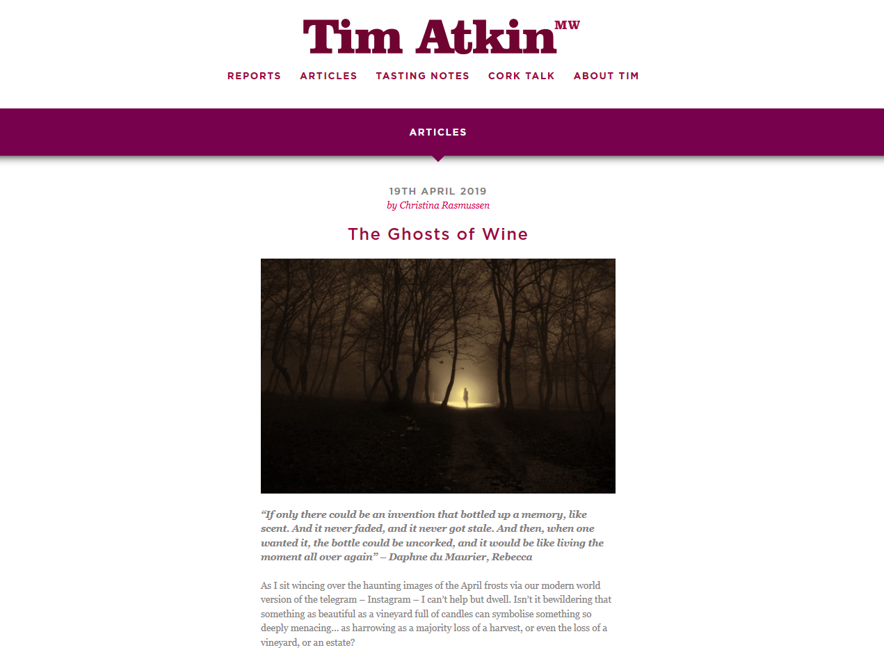 The Ghosts of Wine