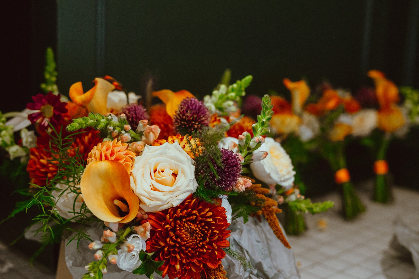 CHIC AUTUMNAL LONDON PUB WEDDING 