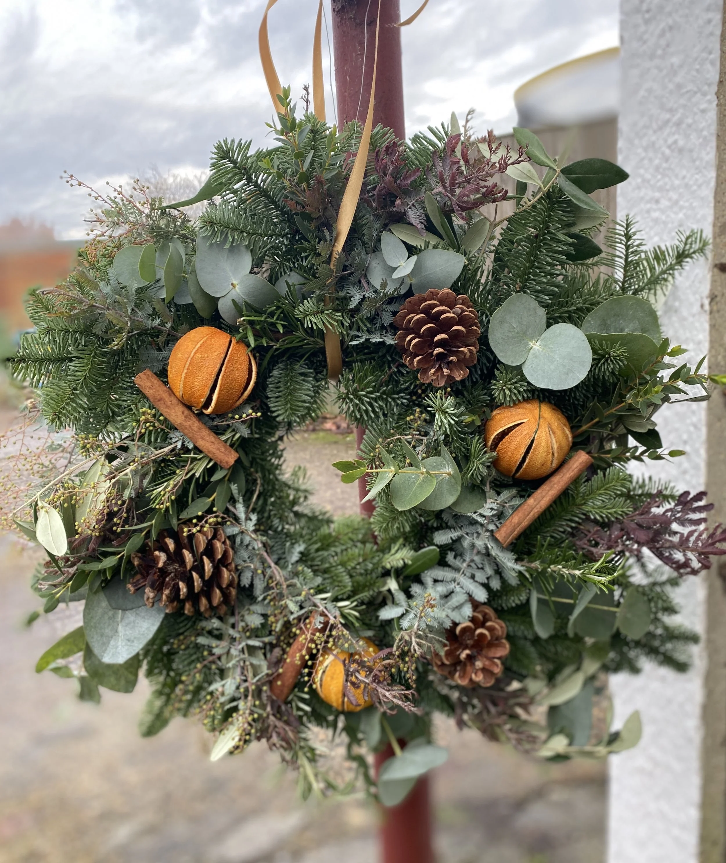 Christmas wreath workshop at The Bedford  