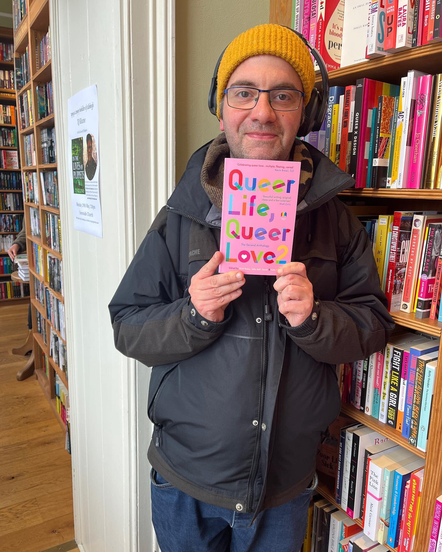 I go into @toppingsedin all the time so was quite fun to go in today and find a copy of the book I contributed to on the shelves. Queer Life, Queer Love Vol. 2 is available now and there&rsquo;s a link in my bio - I hope you enjoy Sarang, and the oth