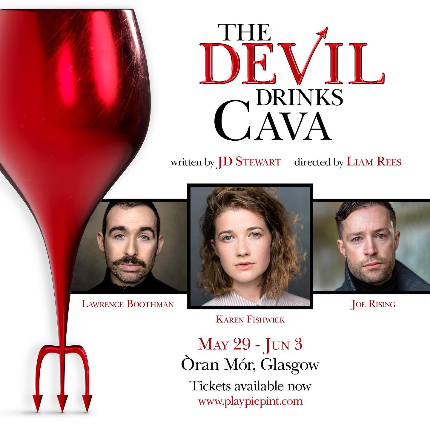 &ldquo;Another poster? Groundbreaking.&rdquo;

Meet the cast of &ldquo;The Devil Drinks Cava&rdquo; hitting the @playpiepint stage on May 29th, 2023 - June 3rd. 

Emile Charlton - Lawrence Boothman
Annie Sachs - @kfwick 
Nathan Cooper - @mrjoerising 