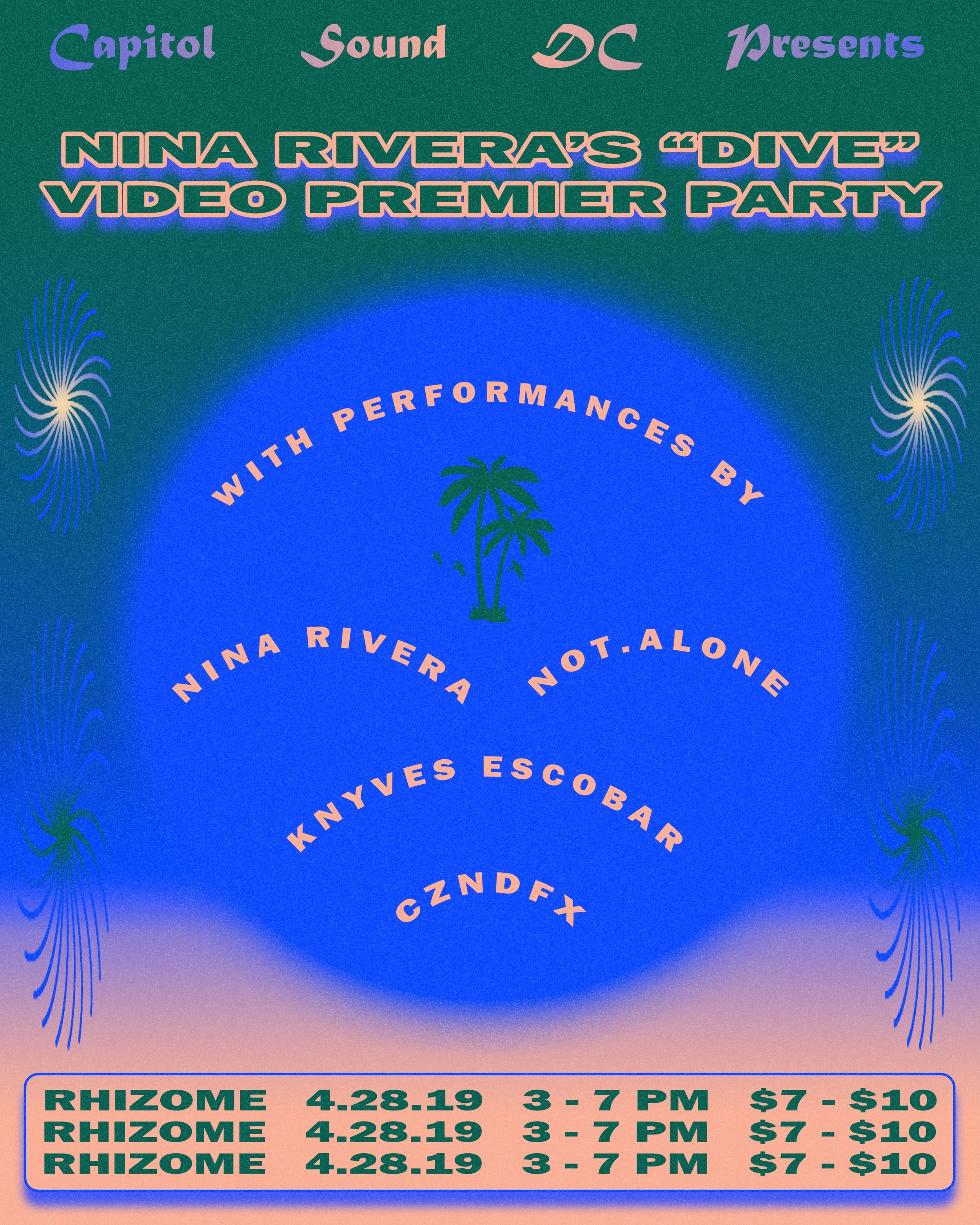 Capitol Sound DC Presents: Nina Rivera / Not.Alone / Knyves Escobar / Czndfx