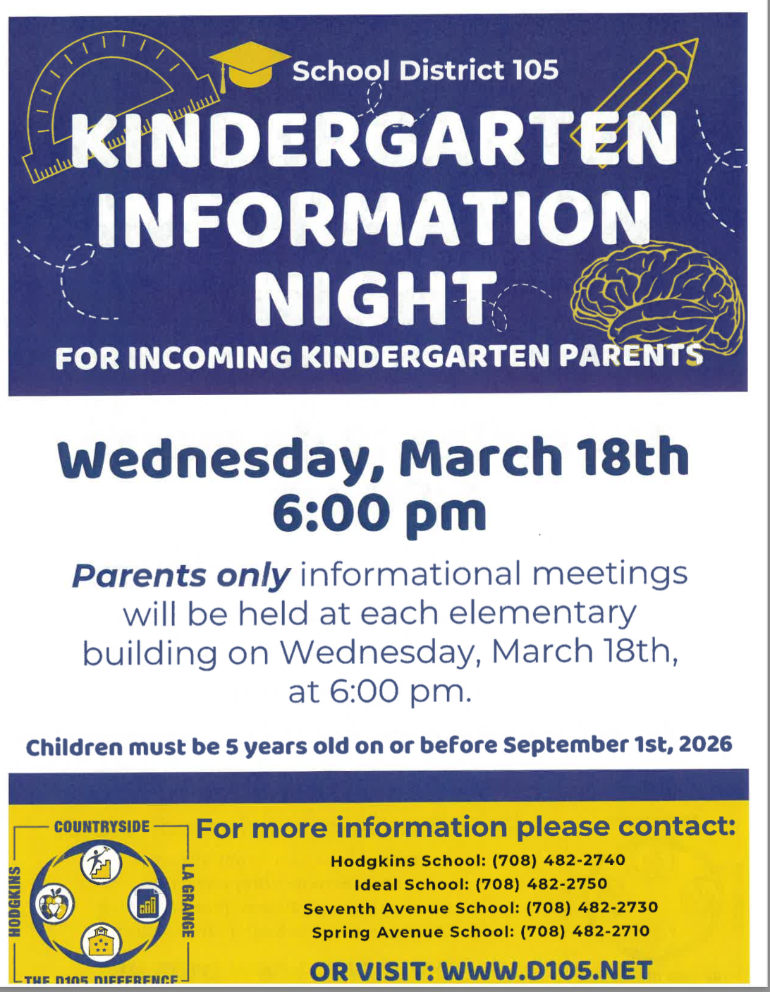 Kindergarten Information Night
