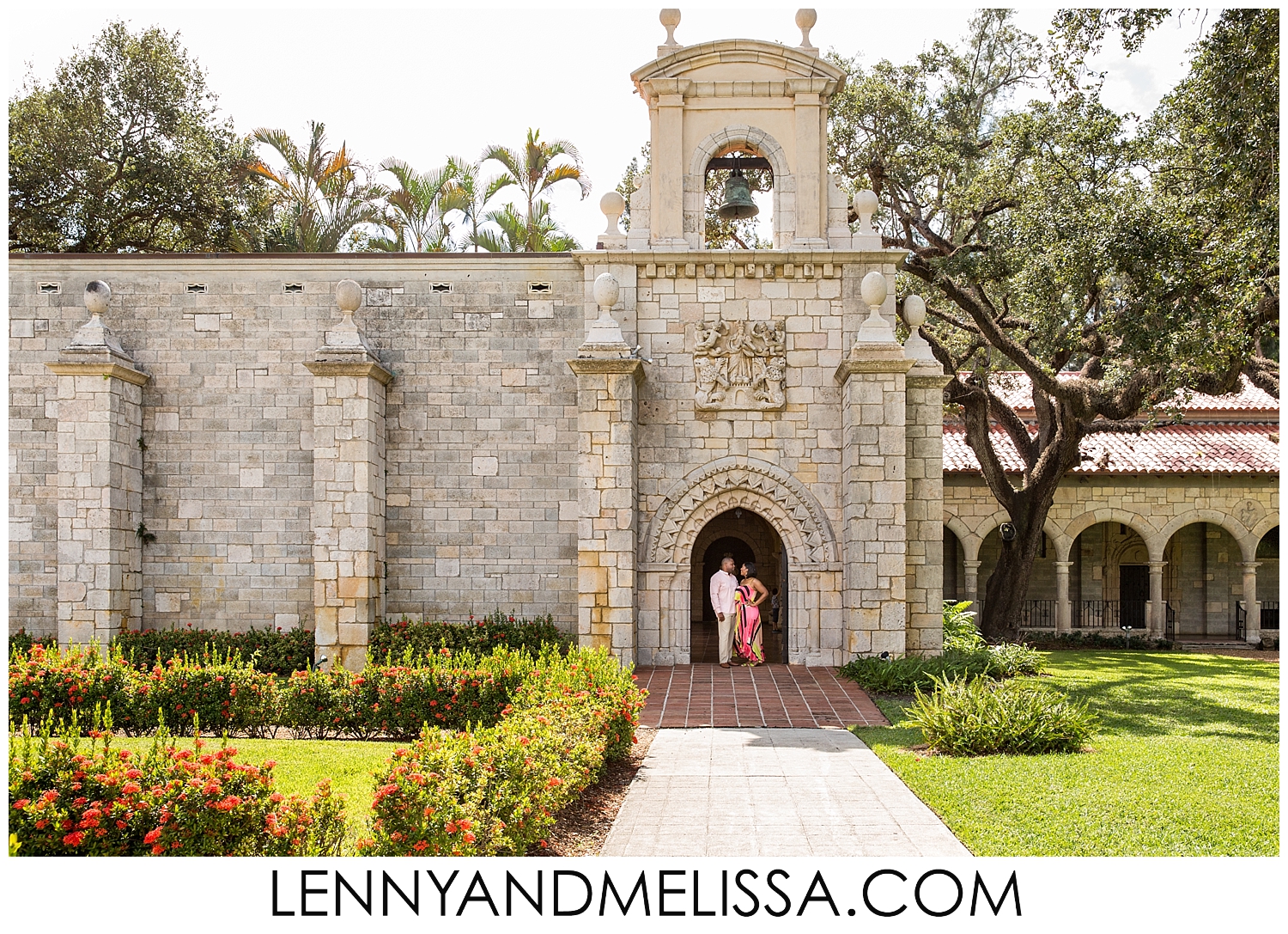 Spanish Monastery Engagement Photos