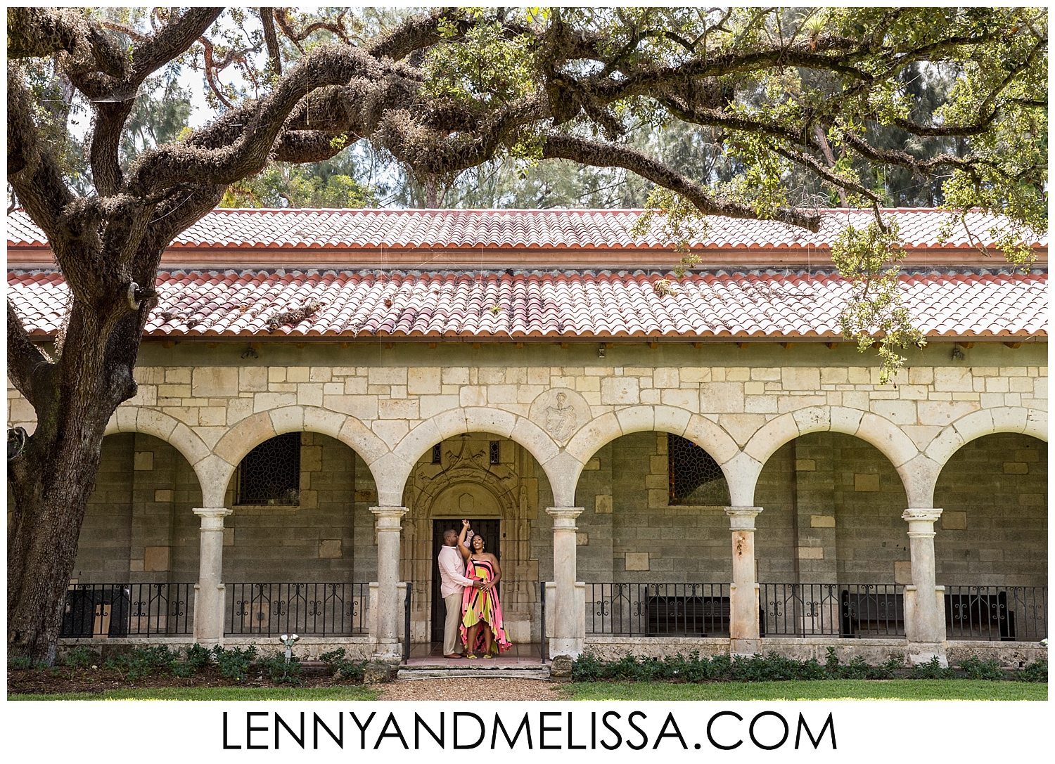 Spanish Monastery Engagement Photos