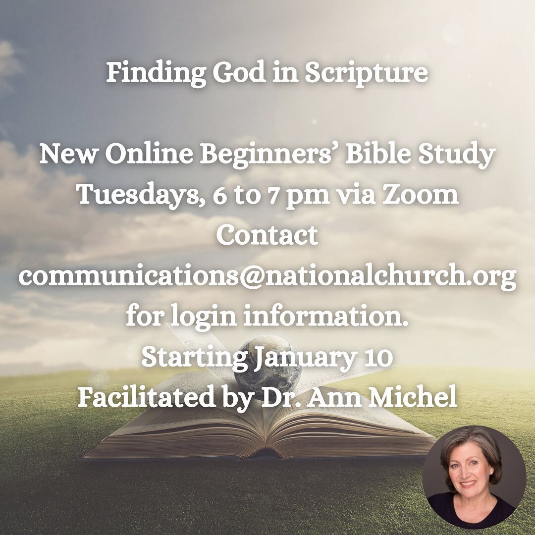 All are welcome! ✨🌈
Email communications@nationalchurch.org for zoom information

#god #biblestudy #loveyourself