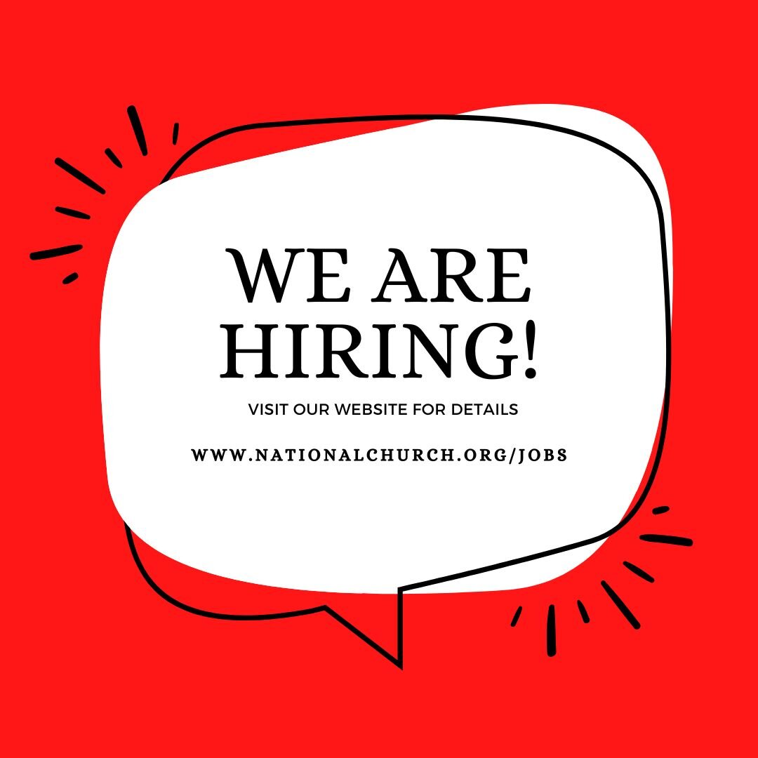 NUMC is hiring! 
Visit our website for available positions https://nationalchurch.org/jobs

 #DC #DCjobs #dcjobs #washingtondc #washingtondc #God #Godisgood #god #GodsPlan