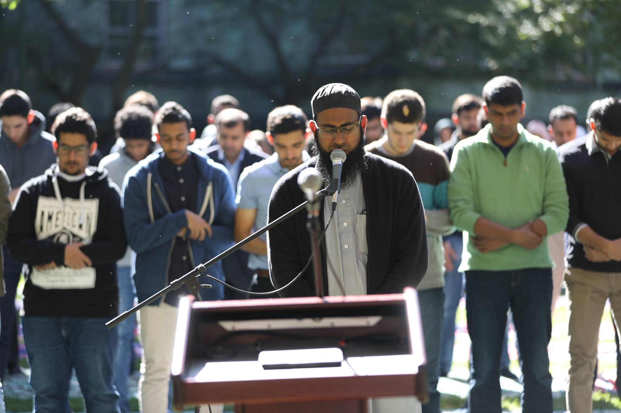 Jummah on the Green 2016, part of Penn MSA's annual Islamic Discovery Series.
