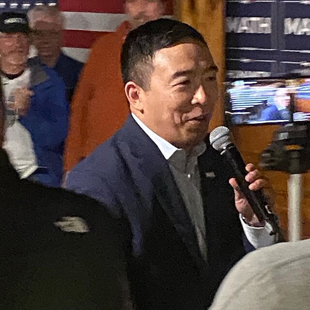 WE FINALLY CONNECTED WITH ANDREW YANG.  And it was worth it.  We&rsquo;ve spent the last year traveling the great granite state of New Hampshire and meeting the democratic presidential candidates in person.  Originally scheduled to meet with Yang a y