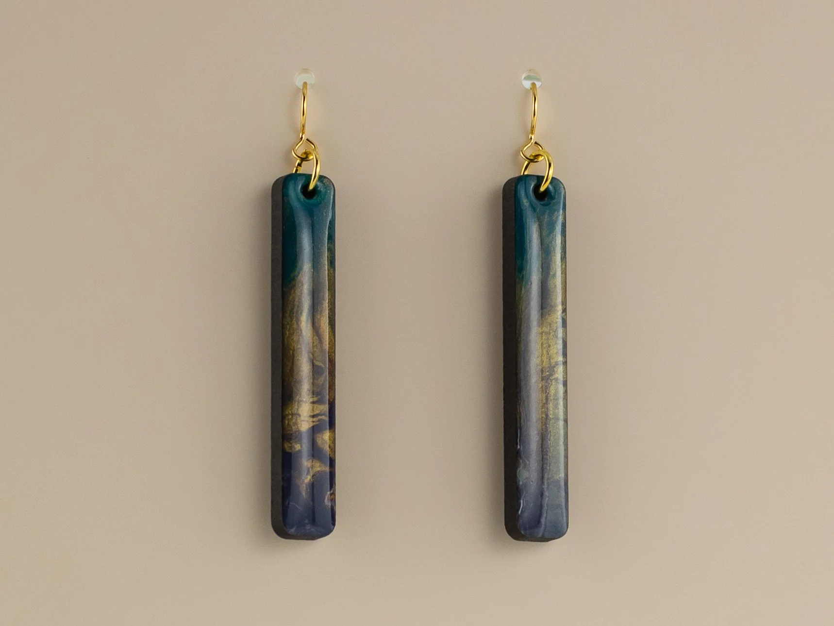 Hand Painted Long Stick Earrings