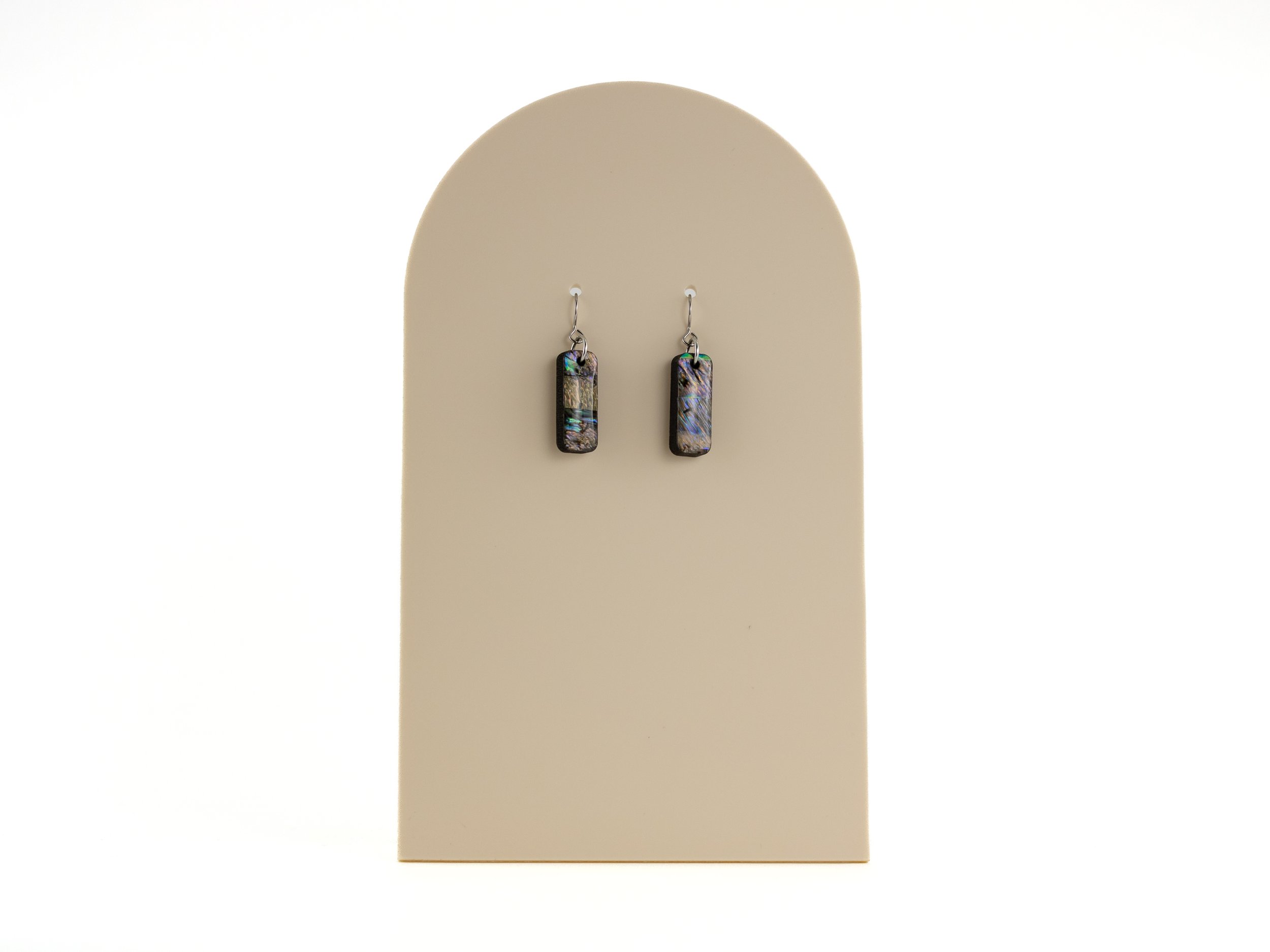 Opal Natural Abalone Short Stick Earrings-1.jpg